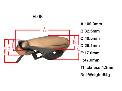 H08 Coffin hardware