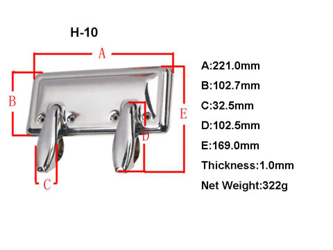 H10 Coffin hardware
