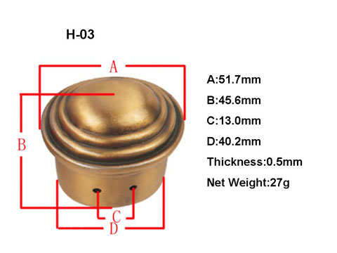 H03 Coffin hardware