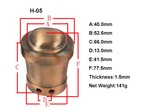 H05 Coffin hardware