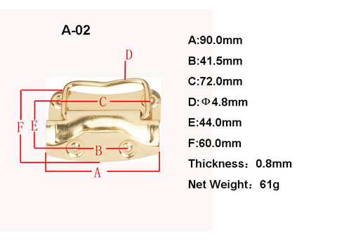 A02 Wooden box handle