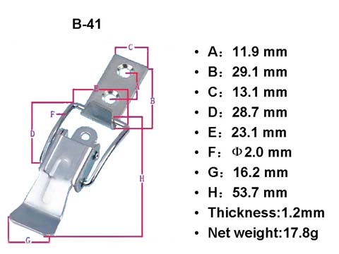 B41small toggle latch