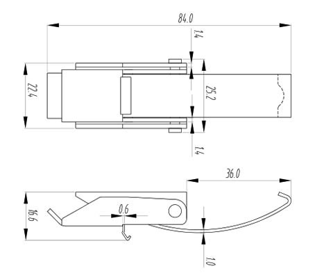 B56b Toggle latch