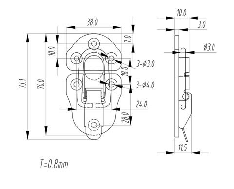B37d Catch lock