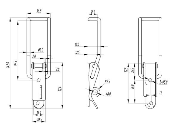 B36a Latch for plastic box