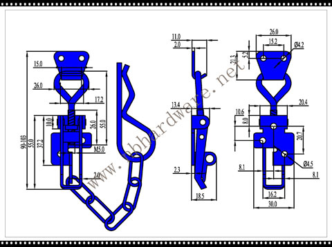 B21d5 Adjustable latch 