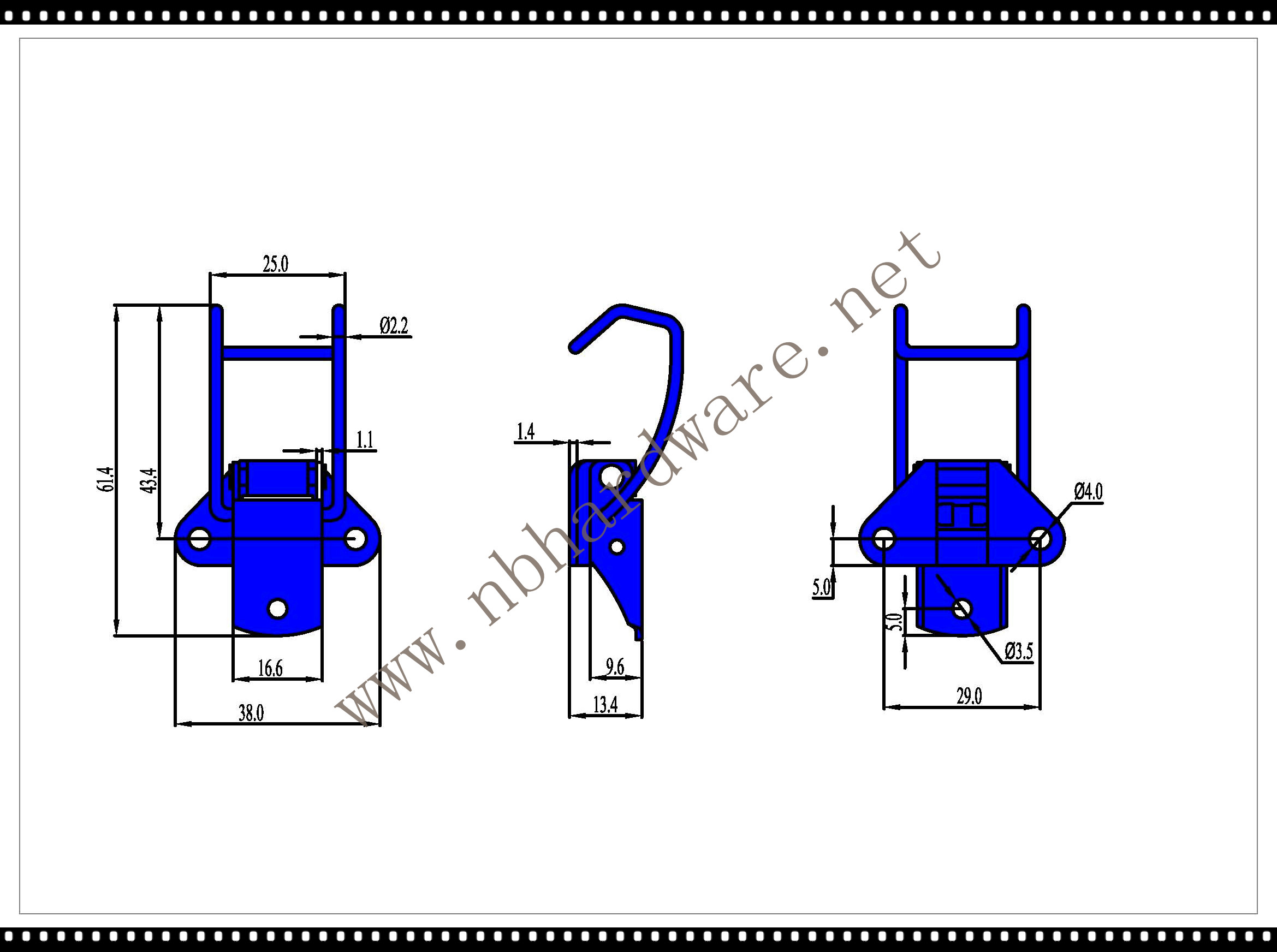 B25d Small toggle latch