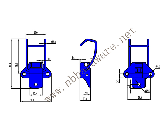 B25d Small toggle latch